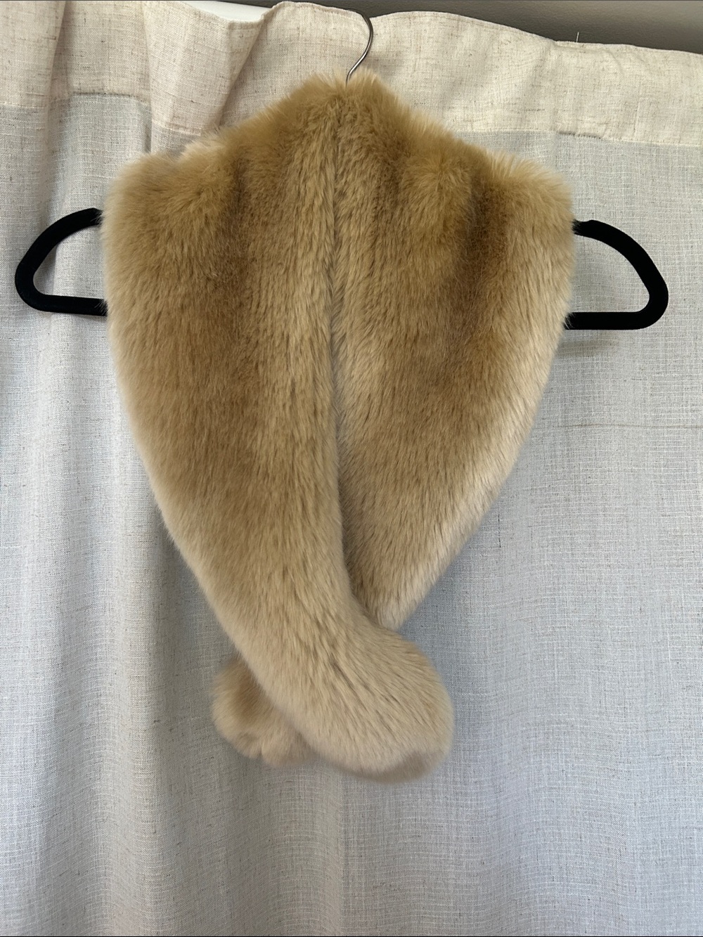 Babaton Camel Faux Fur Stole